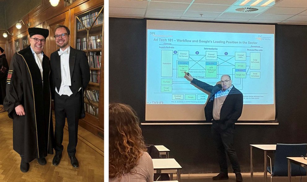 PhD defence and lecture at University of Amsterdam