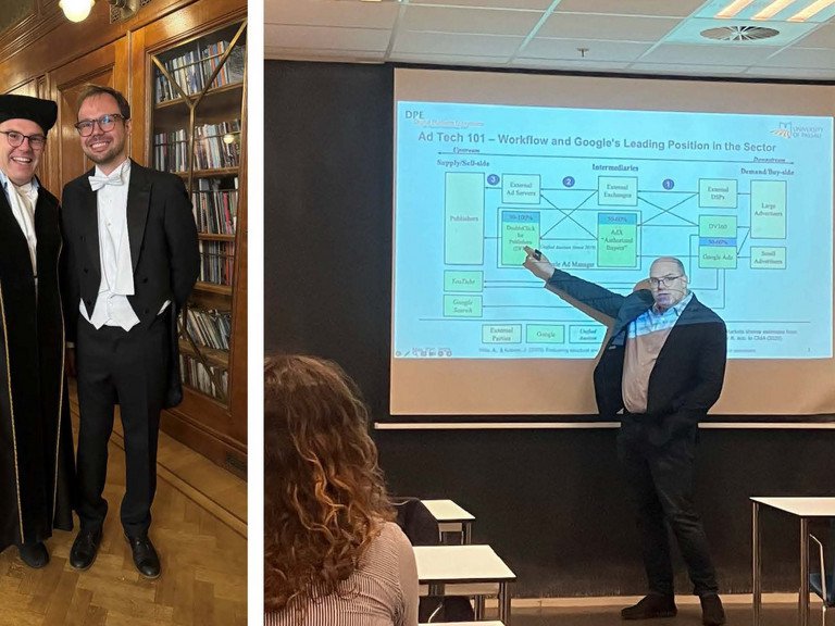 PhD defence and lecture at University of Amsterdam