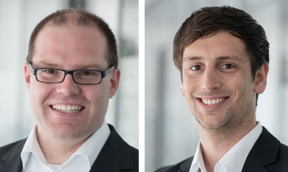 Porträtbilder von Prof. Dr. Jan Krämer und Dr. Daniel Schnurr 